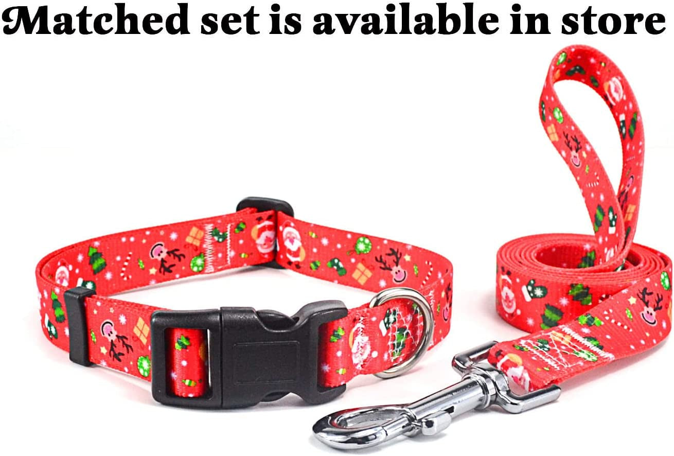 Dog Collar with Bohemia Floral Tribal Geometric Patterns - Soft Ethnic Style Collar Adjustable for Small Medium Large Dogs